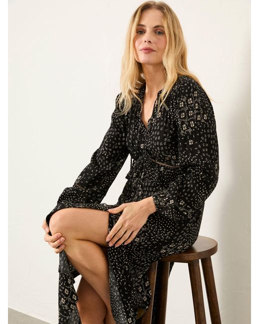 FatFace Black Fatface Tara Petite Floral Dress