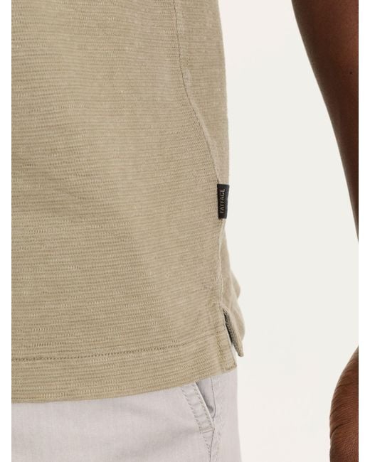 FatFace Natural Fatface Albury Textured Polo Shirts for men