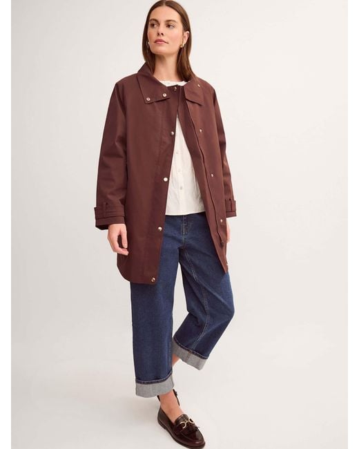 Monsoon Brown Simone Waterproof Rain Jacket