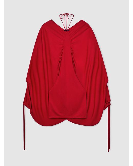 Reiss Red Royal Ballet Batwing Dress