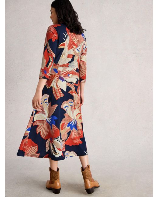 White Stuff White Rua Jersey Shirt Dress