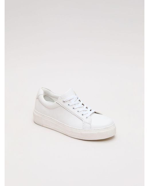 Phase Eight Natural Phase Eight Leather Trainers