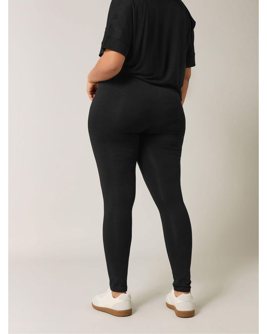 Evans Black 2 Pack Stretch Leggings