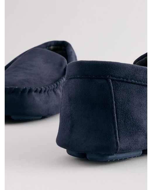 Next Blue Moccasin Slippers for men
