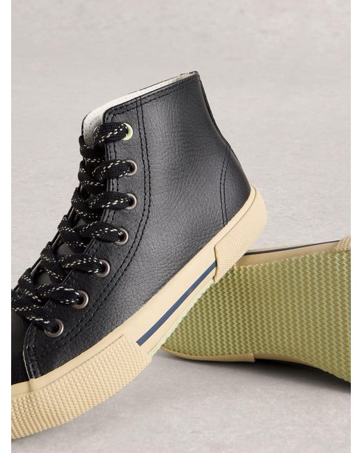 White Stuff Black Stuff Pippa Hi-Top Trainers