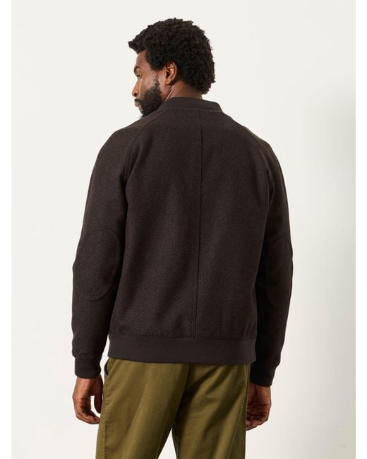 FatFace Black Fatface Wool Mix Bomber Jacket for men