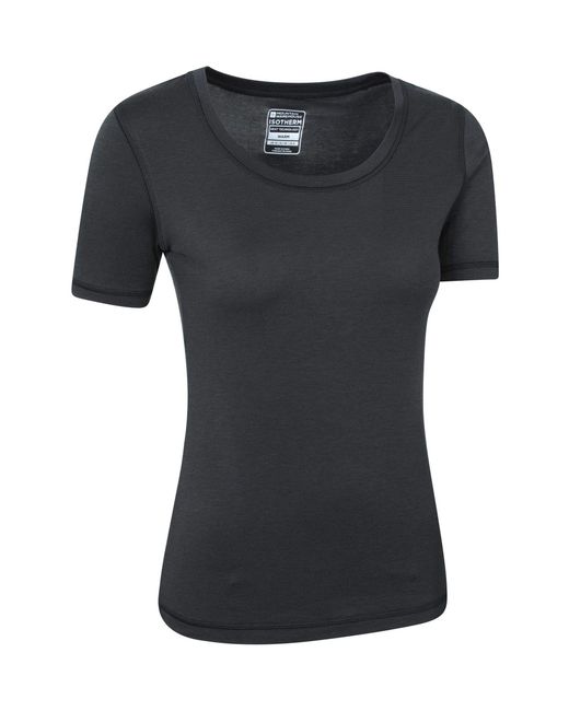 Mountain Warehouse Black Keep The Heat Short Sleeve T-Shirt