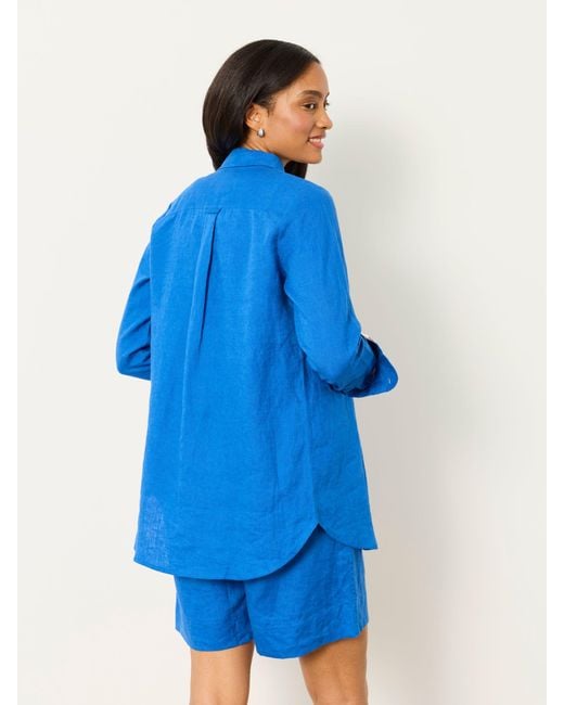 FatFace Blue Fatface Olivia 100% Linen Shirt