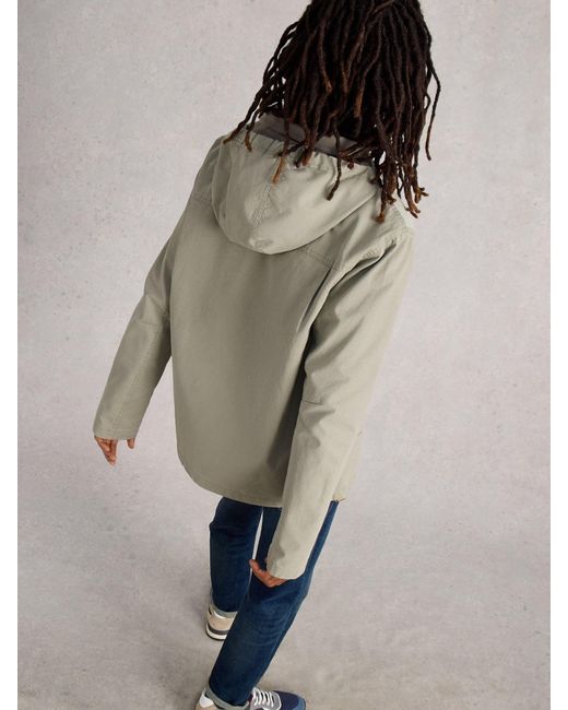 White Stuff Natural Utility Hooded Jacket for men