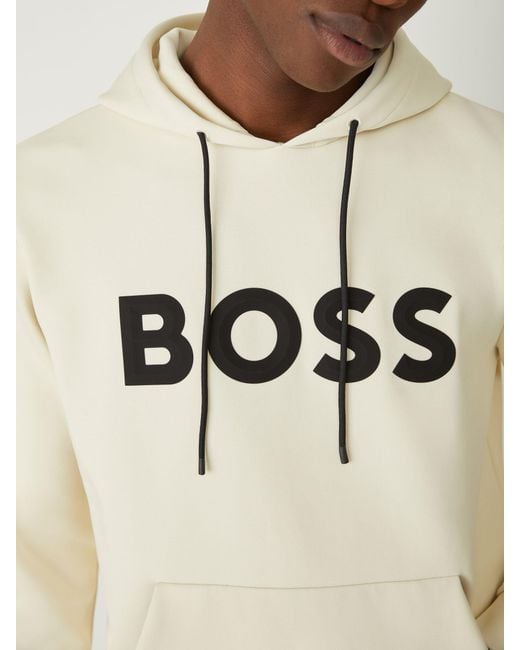 Boss Natural Soody Zone Logo Hoodie for men