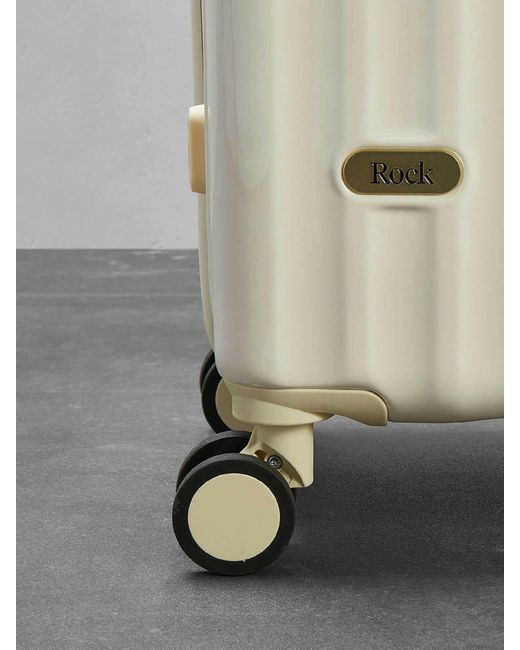 Rock Luggage White Primrose Suitcases Set 3 Piece for men