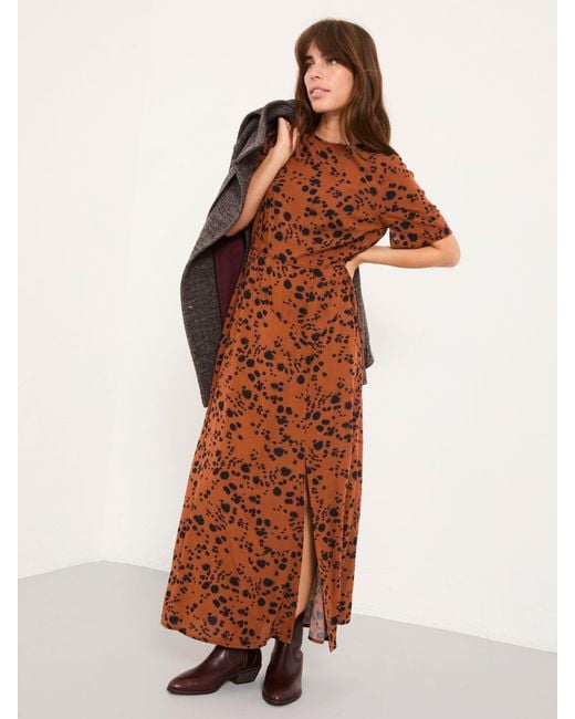FatFace Brown Fatface Winona Regular Midi Dress