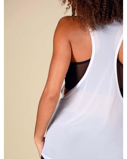 Pineapple White Mesh Vest