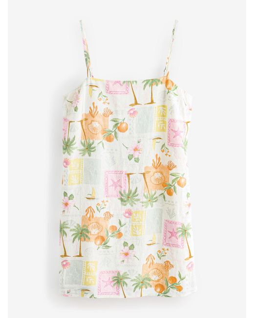 Hollister White Strappy Shift Dress