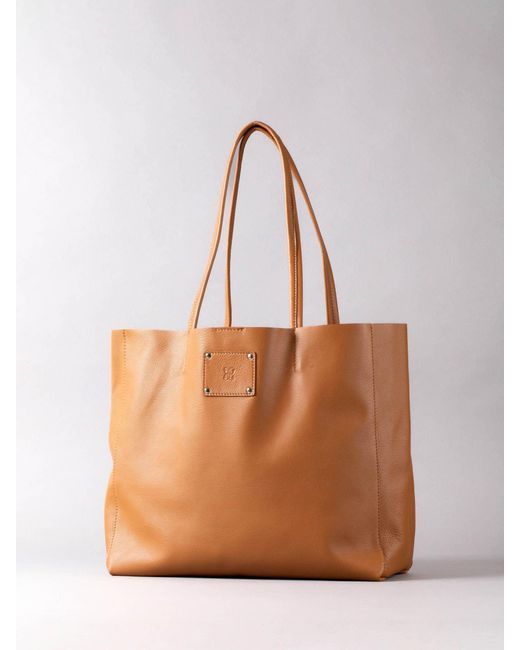 Lakeland Leather Orange Tarn Leather Bucket Bag