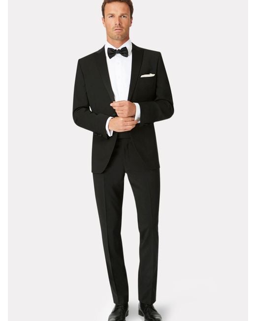 Brook Taverner Black Dinner Suit Jacket for men