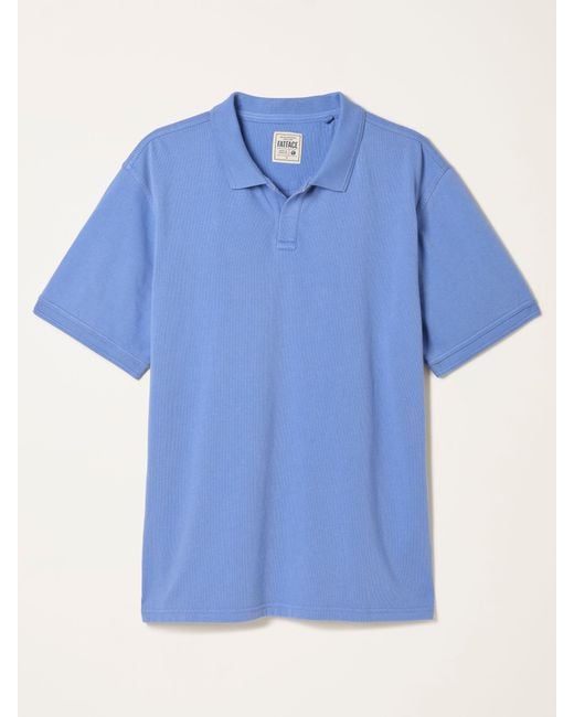 FatFace Blue Fatface Ashton Relaxed Fit Notch Polo for men