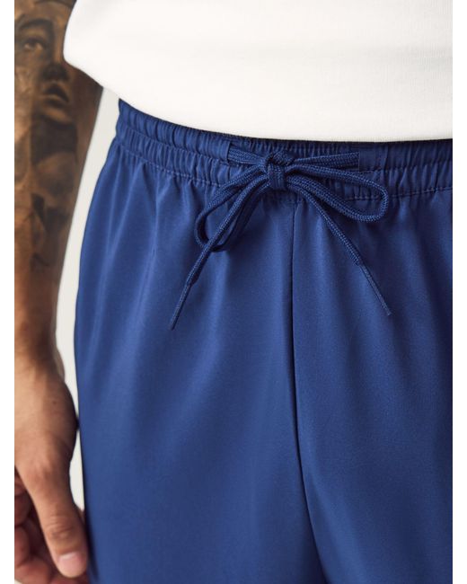 Adidas Blue Essentials 3-Stripes Stanford Open Hem Joggers for men