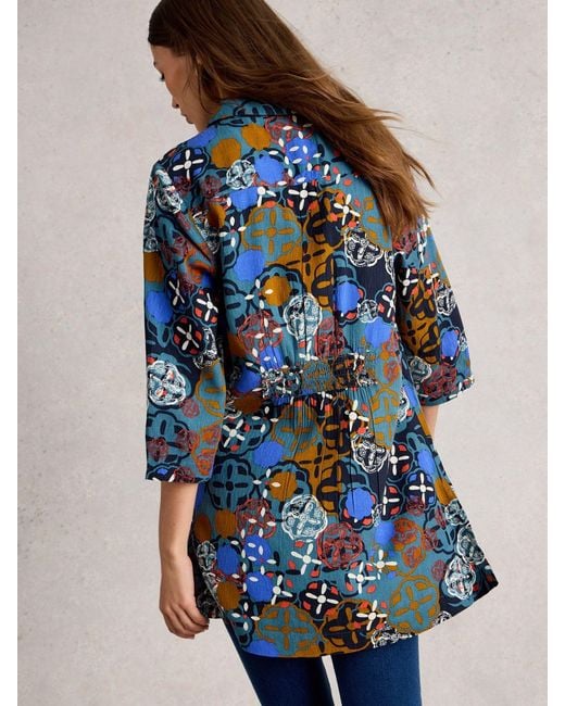 White Stuff Blue Blake Tunic