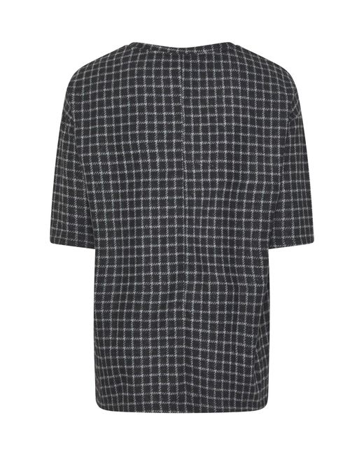 Yours Curve Gray Checked Side Button Top