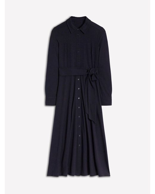 Boden Blue Marcia Jersey Shirt Dress