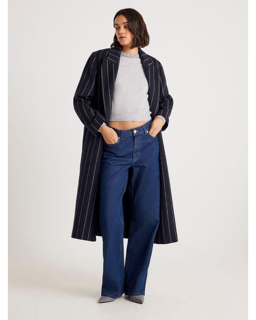 River Island Gray Crew Neck Embellished Trim Jumper