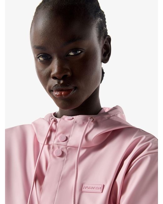 Hunter Pink Izzy Pu Hooded Jacket