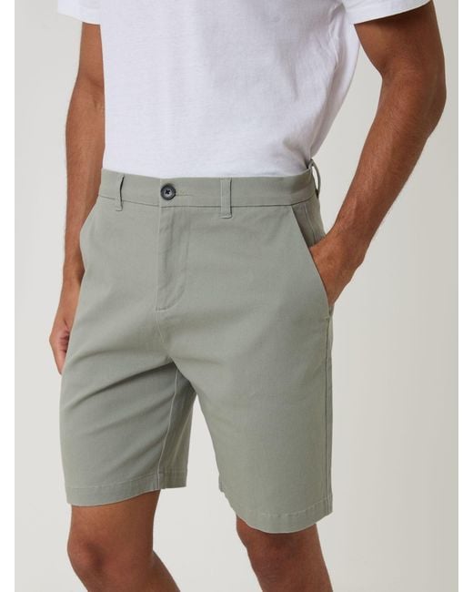 Threadbare Stretch-Chinoshorts in Gray für Herren