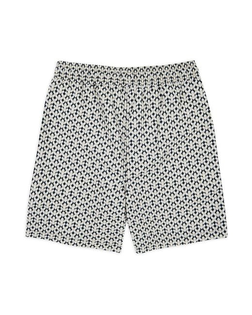Chelsea Peers Gray Flamingo Print Swim Shorts for men