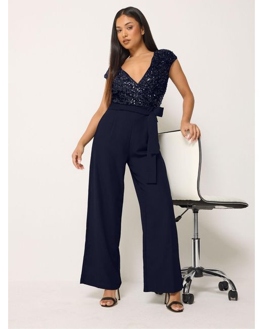 M Com Blue Petite Sequin 2