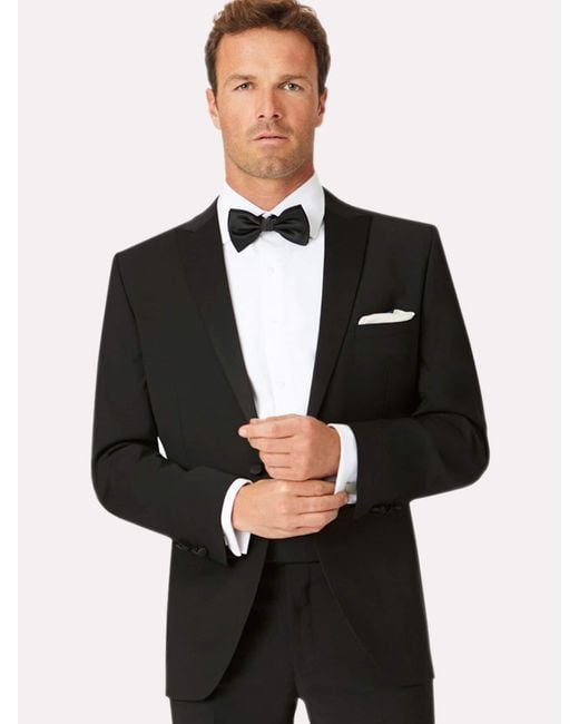 Brook Taverner Black Dinner Suit Jacket for men