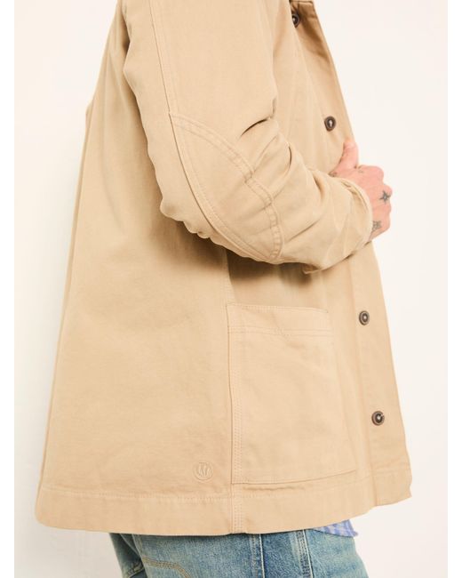 FatFace Natural Fatface Canvas Worker Jacket for men
