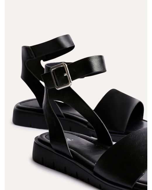 Linzi Natural Nora Two Part Flat Sandals