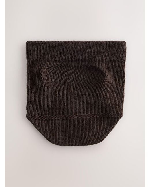Next Black Chocolate Toe Topper Mule Socks 2 Pack