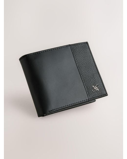 Next Black Leather Bifold Wallet for men