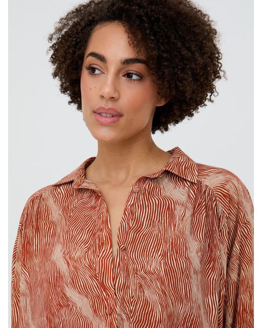 Raffya Orange Ginger Button Down Shirt