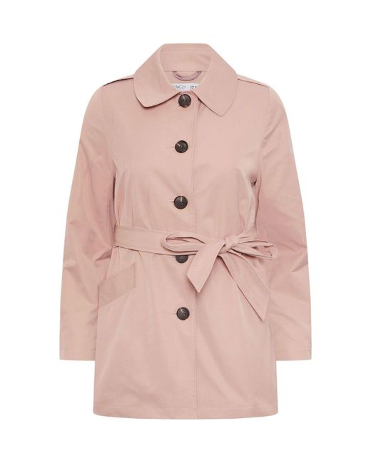 M Com Pink Petite Short Belted Jacket