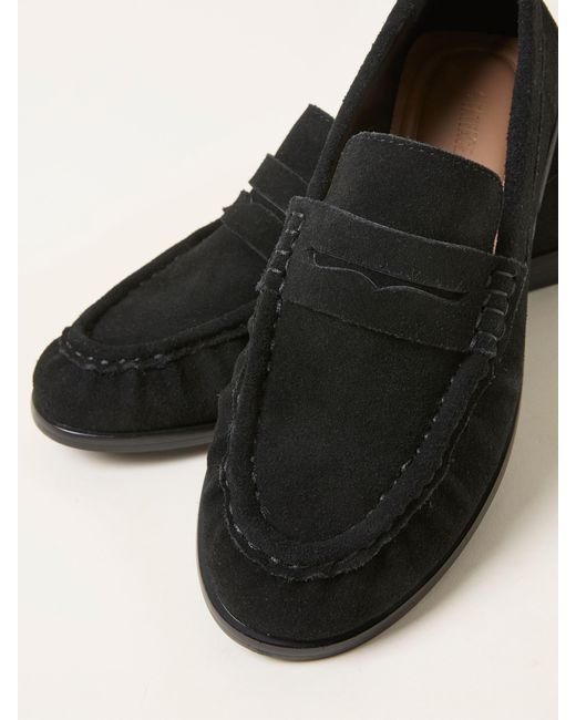 FatFace Natural Fatface Suede Loafer Flat