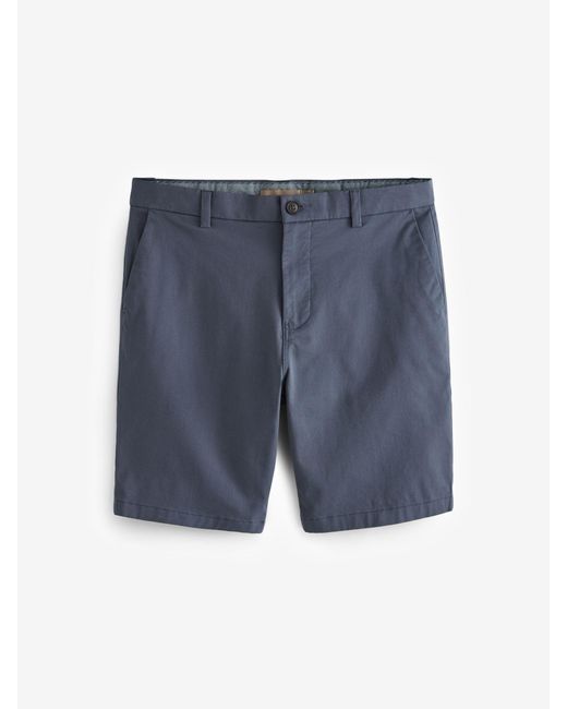 Next Blue Slim Fit Stretch Chinos Shorts for men
