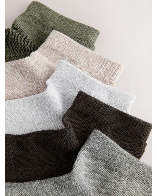 Next Gray Cushioned Trainers Socks for men