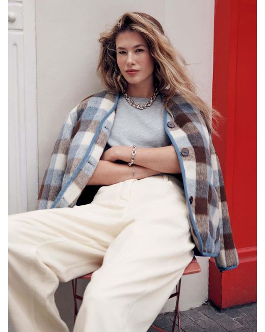 Next Blue Checked Jacket