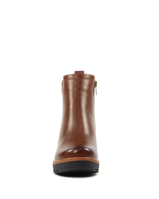 Lunar Natural Pixie Wedge Ankle Boots
