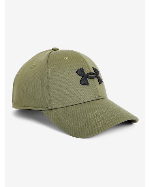 Under Armour Green Blitzing Low Stretch Fit Cap Marine Od for men