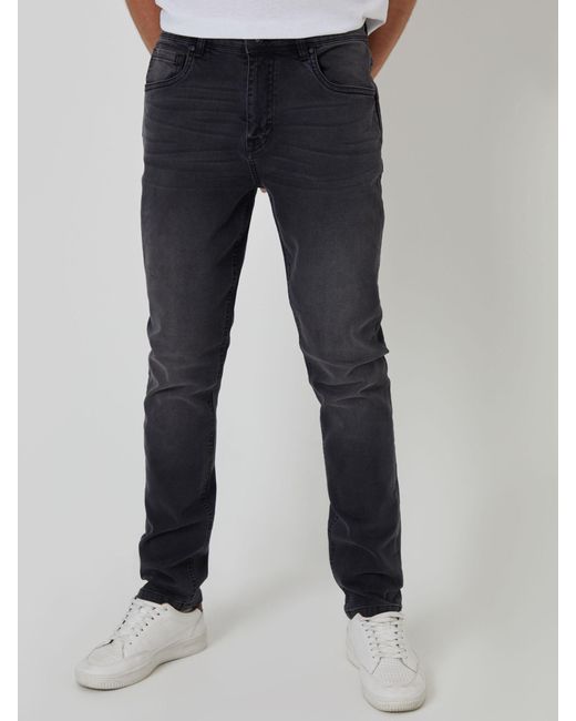 Threadbare Blue Washed Slim Fit Jeans With Stretch for men