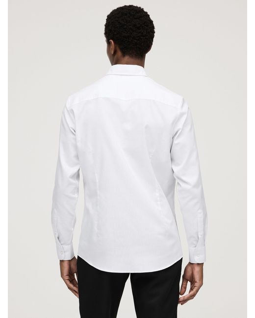 Next White Regular Fit Button Down Easy Iron Oxford Shirt for men