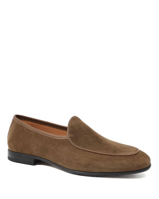 Jones Bootmaker Brown Royce Leather Loafers for men