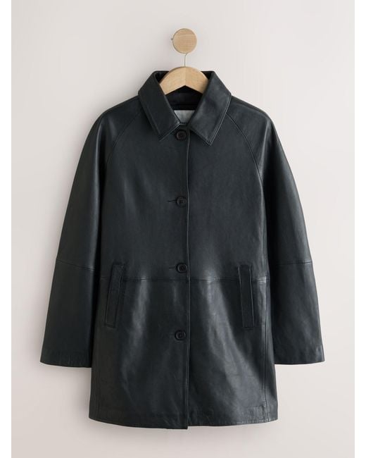 Next Black Leather Dolly Jacket