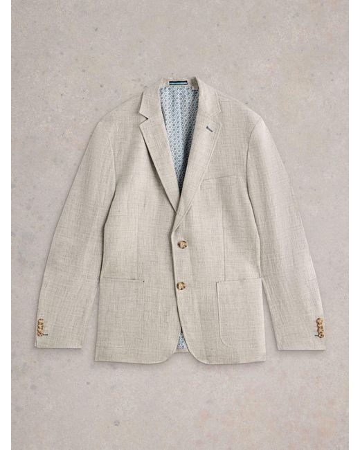 White Stuff Natural 100% Linen Blazer for men