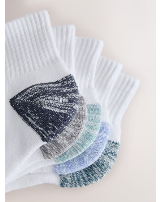 Next Gray Cushioned Mid Trainer Socks for men