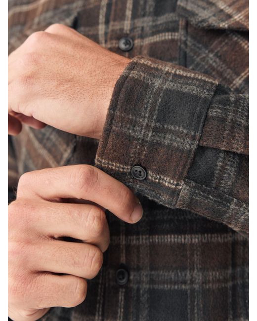 Next Black Twin Pocket Long Sleeve Check Overshirt for men